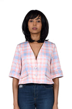 Tartan patterned jacket