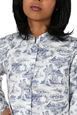 Long shirt Mandarin collar