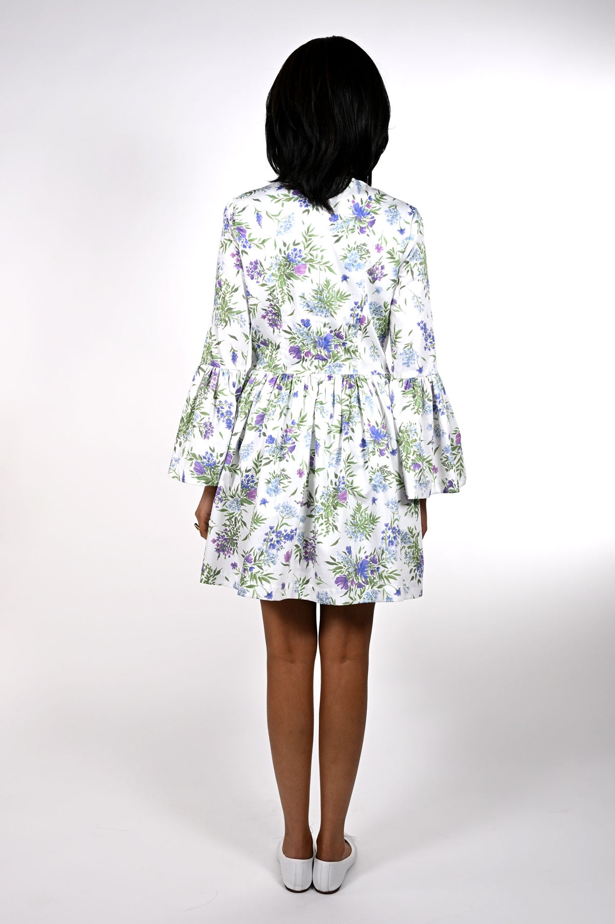 Spring short cotton dress