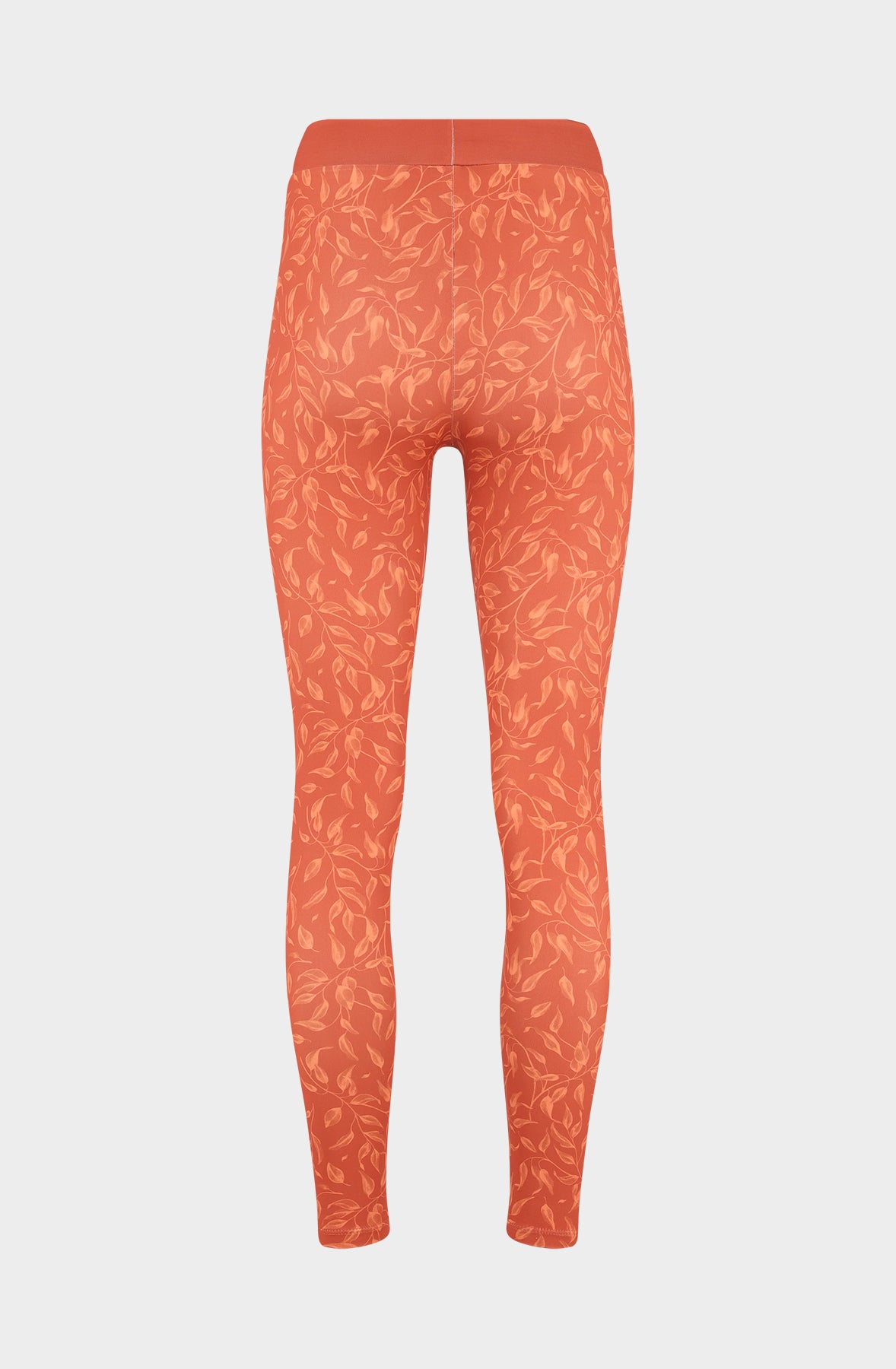 Orange leaf leggings