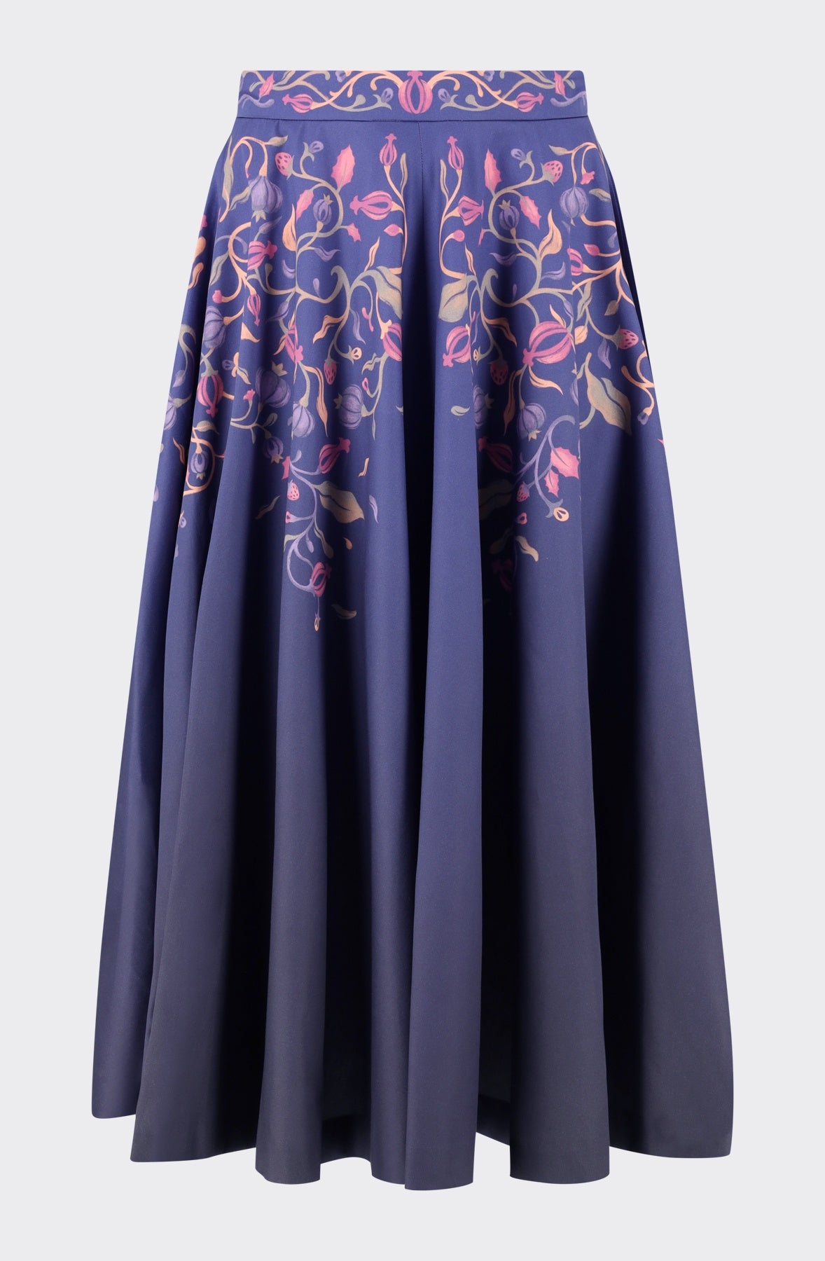 Organic cotton blue long skirt