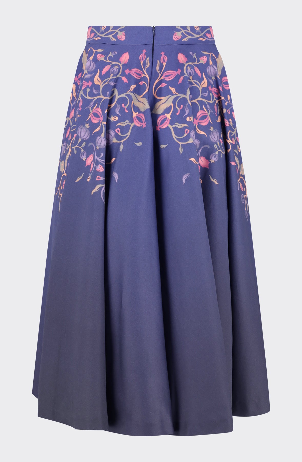 Organic cotton blue long skirt