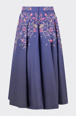 Organic cotton blue long skirt