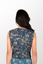 Cotton twill waistcoat « Butterfly »
