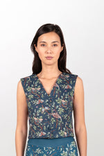 Cotton twill waistcoat « Butterfly »