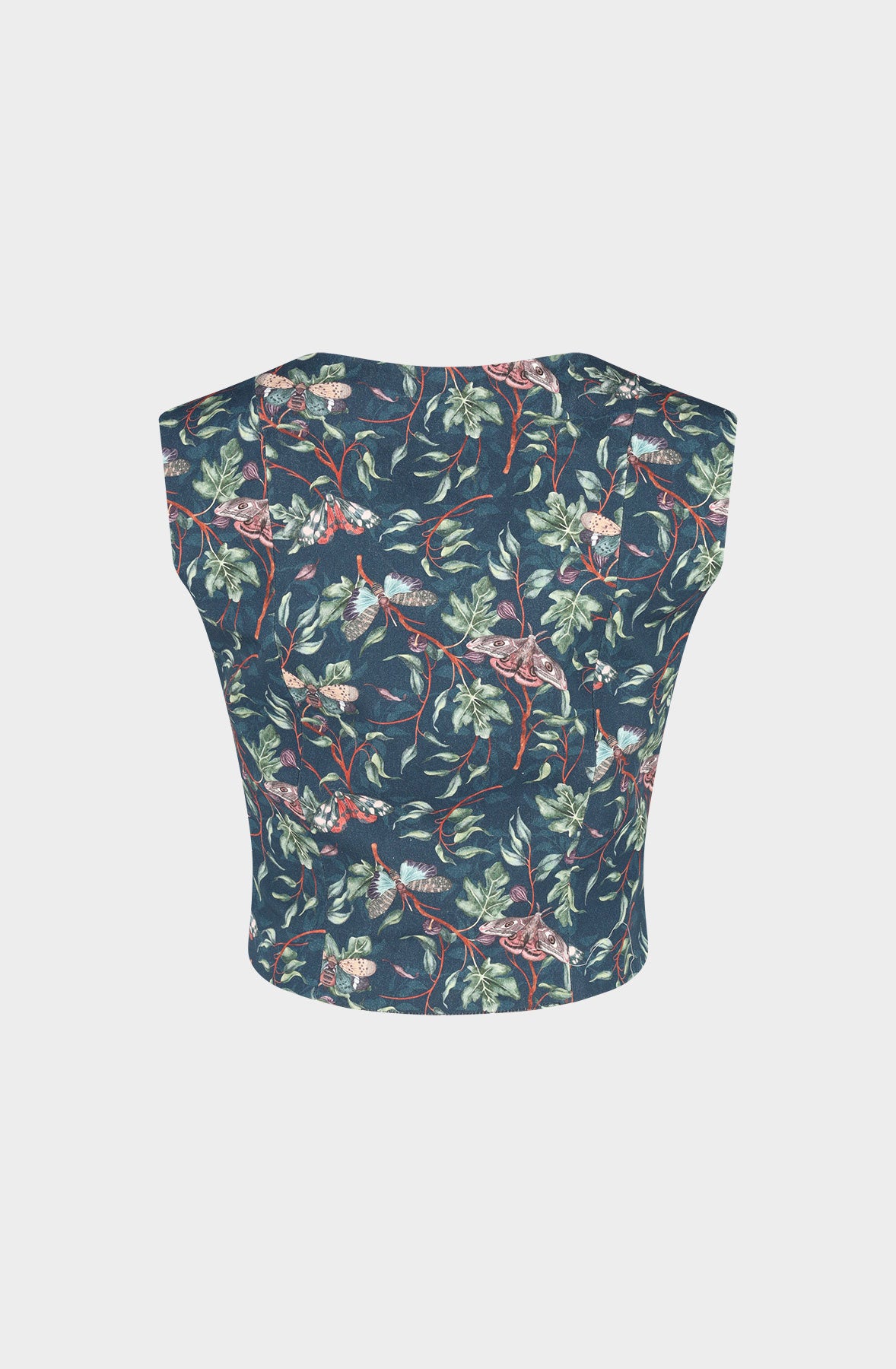 Cotton twill waistcoat « Butterfly »