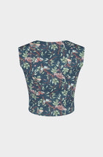 Cotton twill waistcoat « Butterfly »