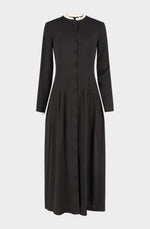 Viscose long dress with lace