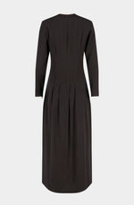 Viscose long dress with lace
