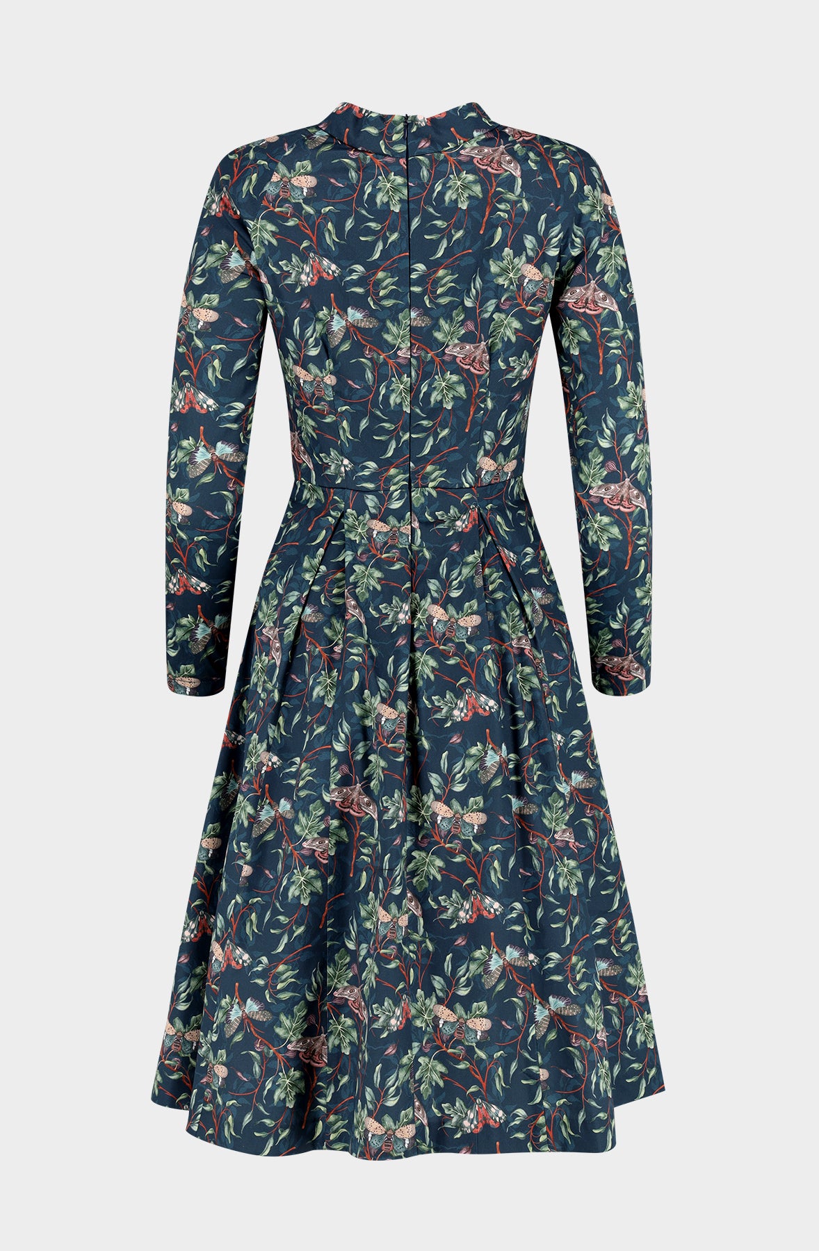 Midi dress with raglan sleeves