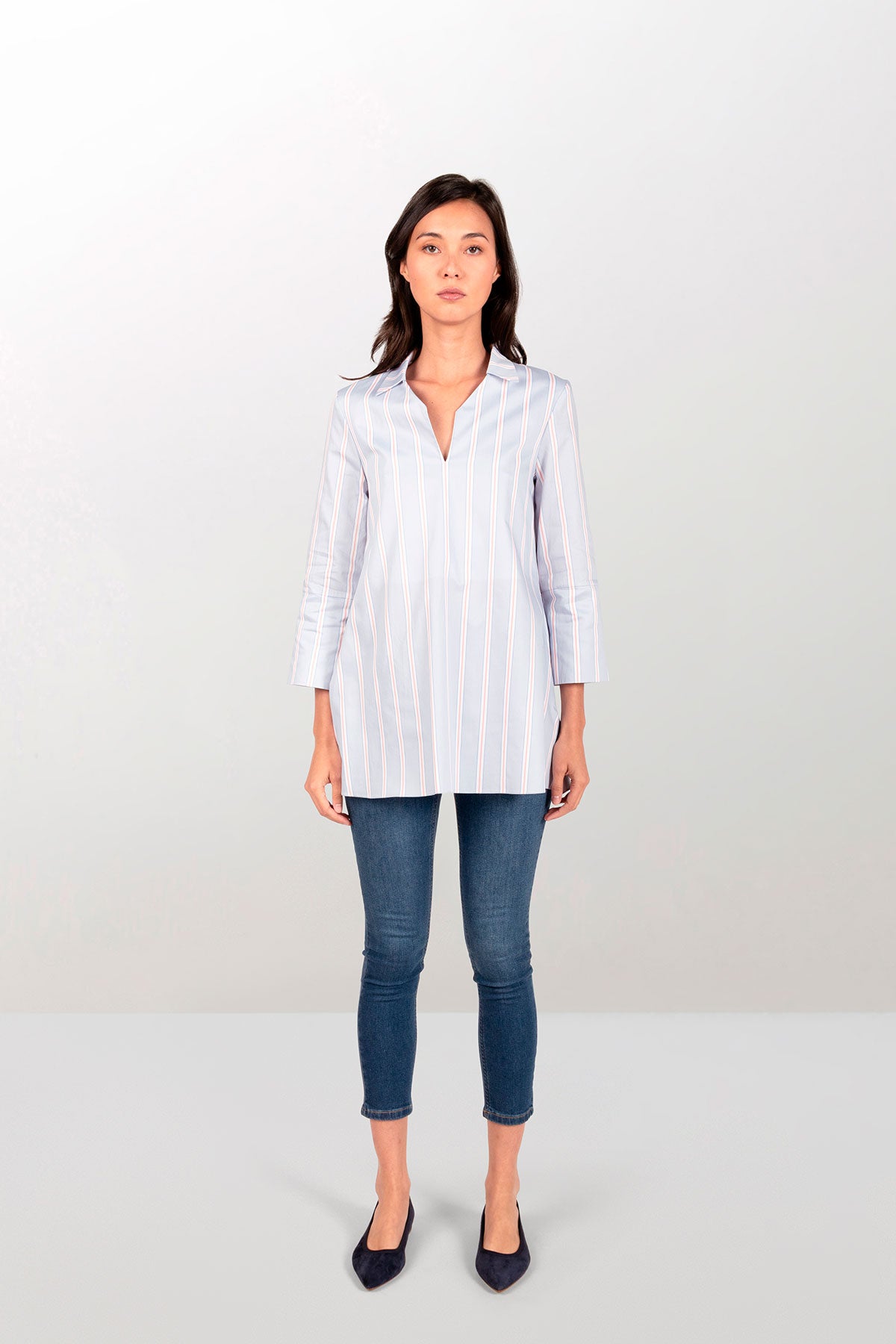 Striped cotton shirt