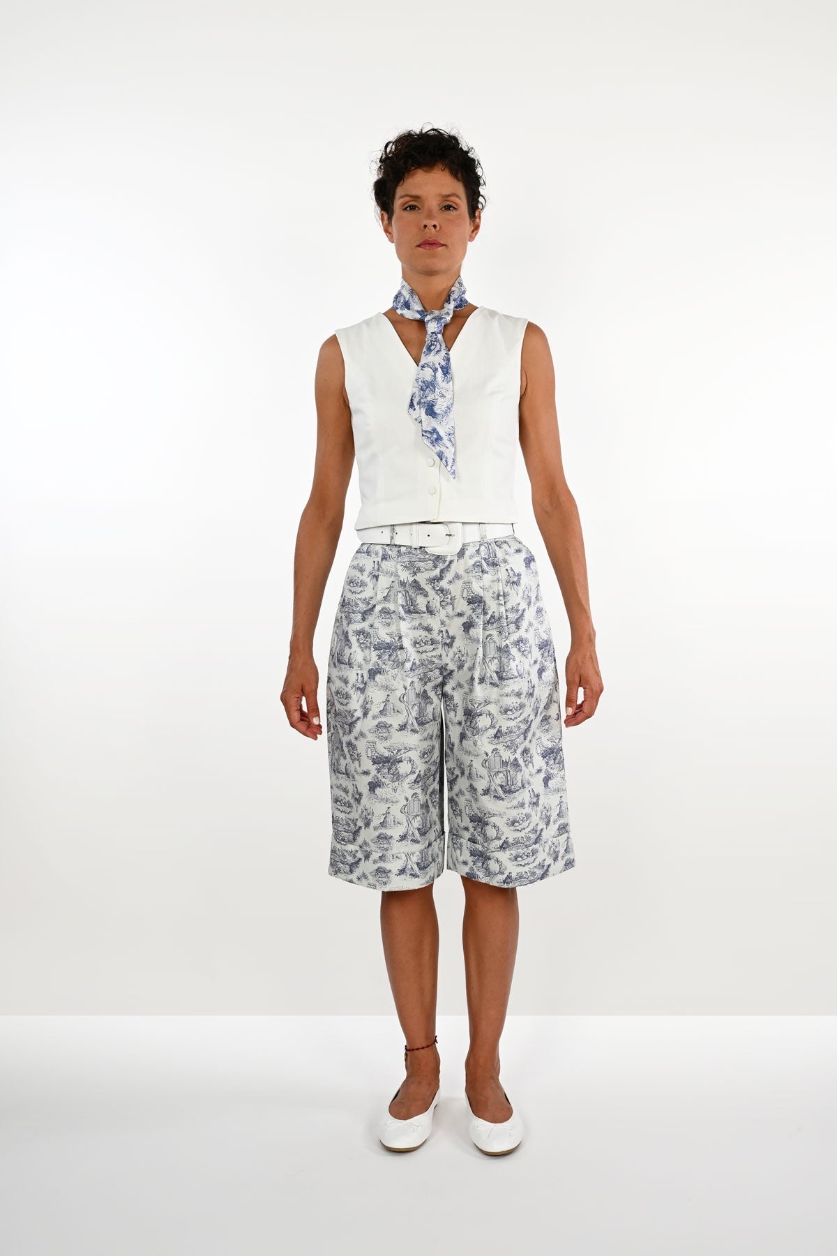 Organic cotton baggy bermuda
