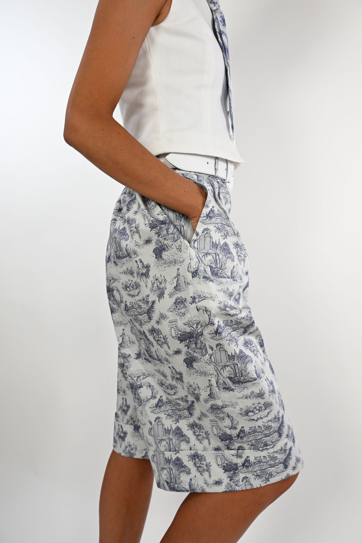 Organic cotton baggy bermuda
