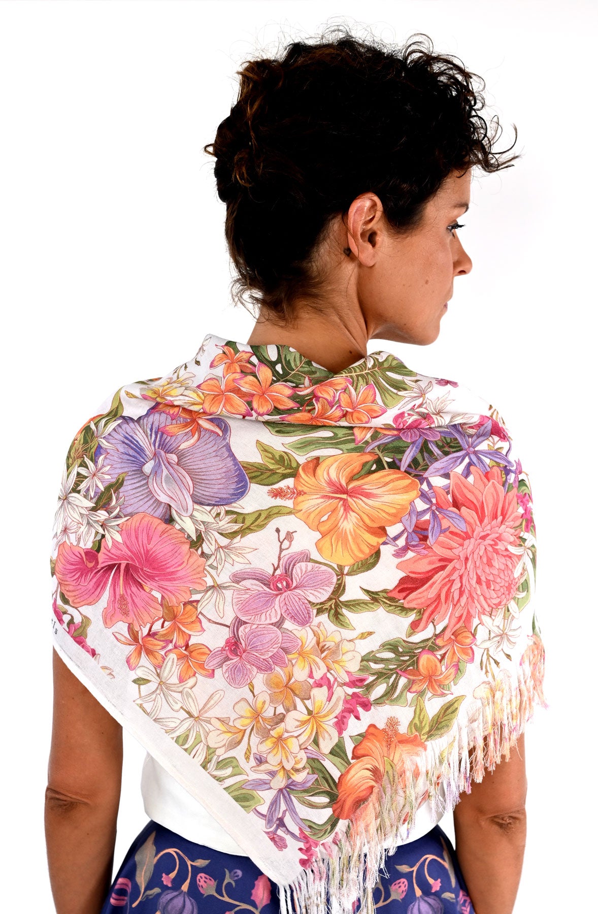 Bamboo double gauze shawl