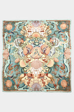 Silk scarf 90 "Seashell"