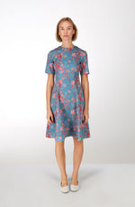 Faded flowers cotton dress