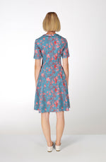 Faded flowers cotton dress