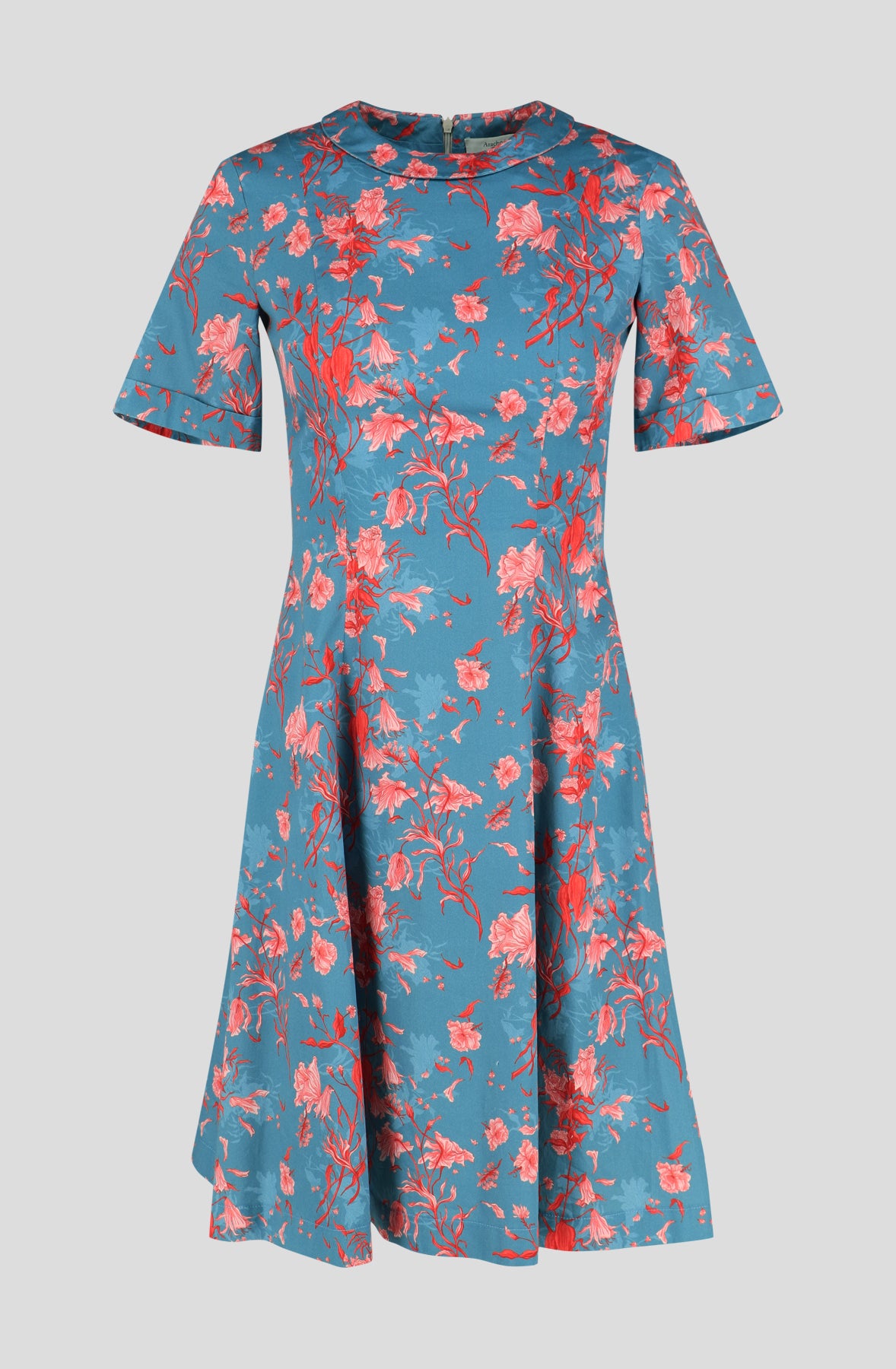 Faded flowers cotton dress