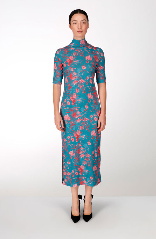 Fated flowers viscose long dress