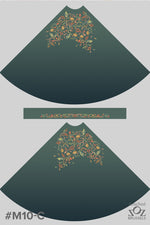 Organic cotton green long skirt