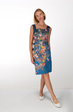 Parakeets cotton reversible dress