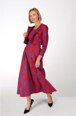 Long dress and bolero in cotton