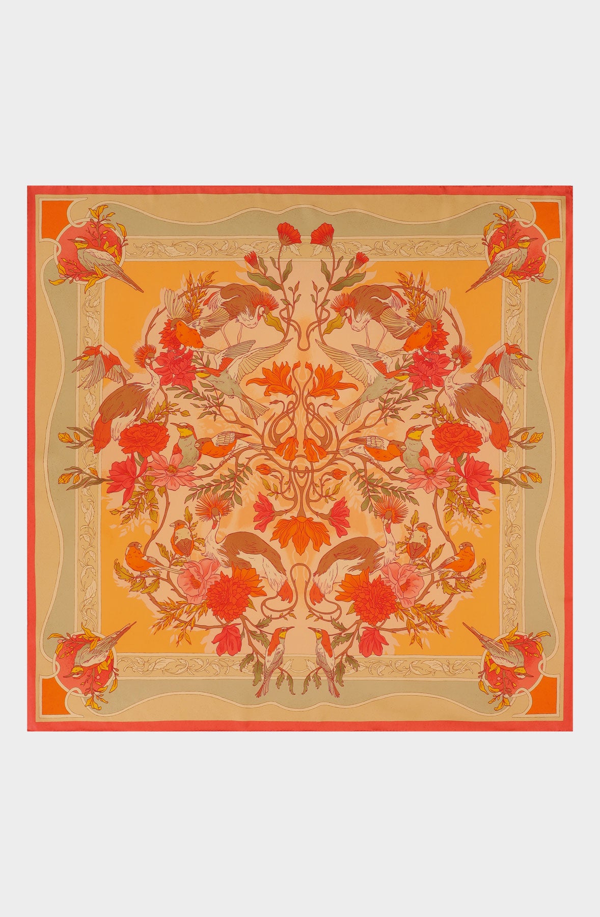 Silk scarf 90 "Art Nouveau"