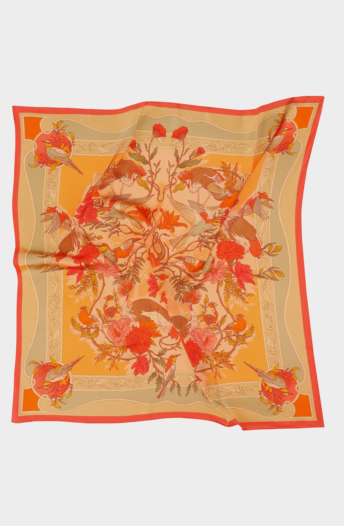 Silk scarf 90 "Art Nouveau"