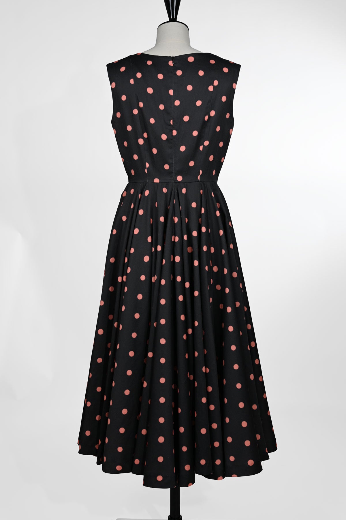Midi dress with polka