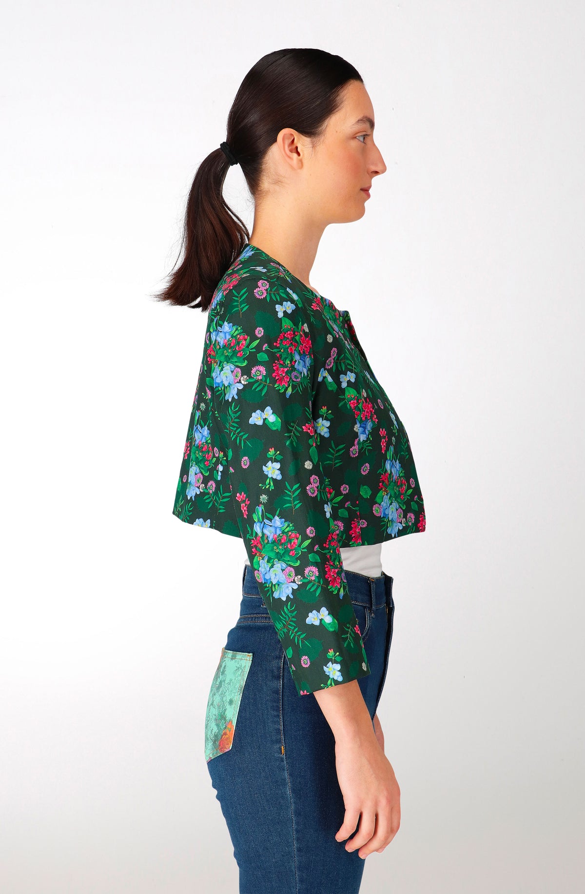 Lentebloemen katoenen bolero