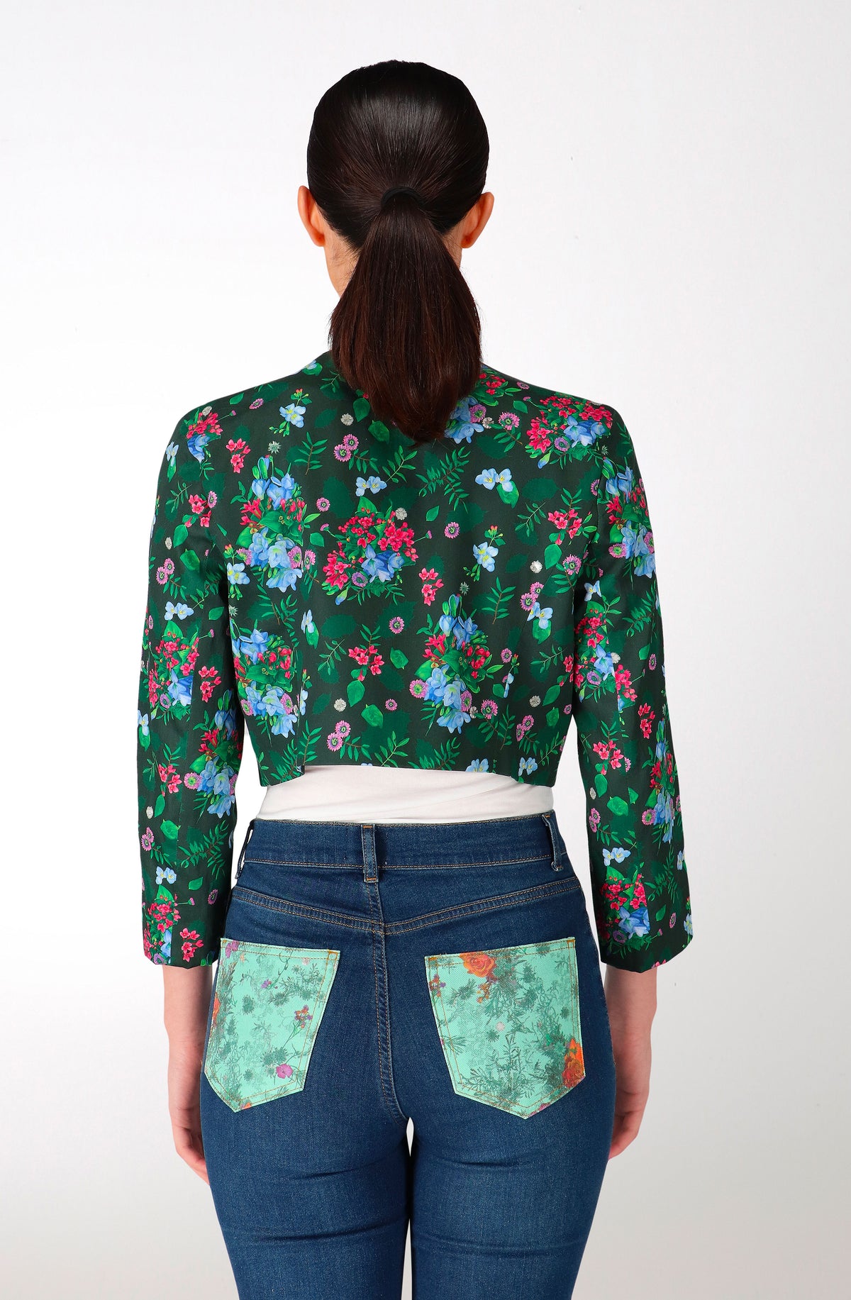 Spring flowers cotton Bolero