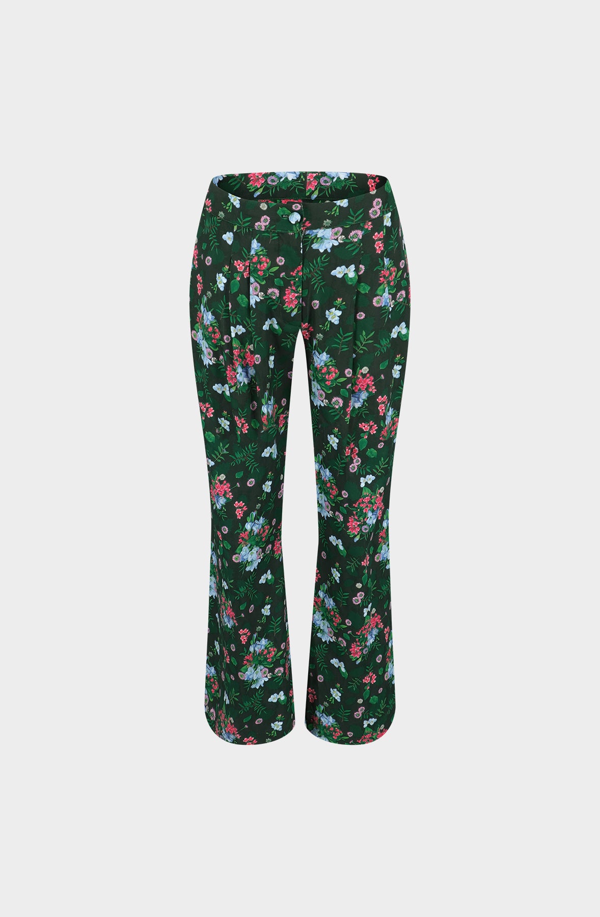 Spring flowers cotton baggy pants