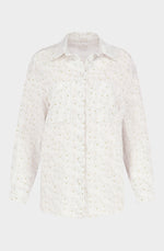 Chemise oversize en coton blanc