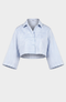 Short shirt with panels