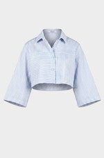 Short shirt with panels