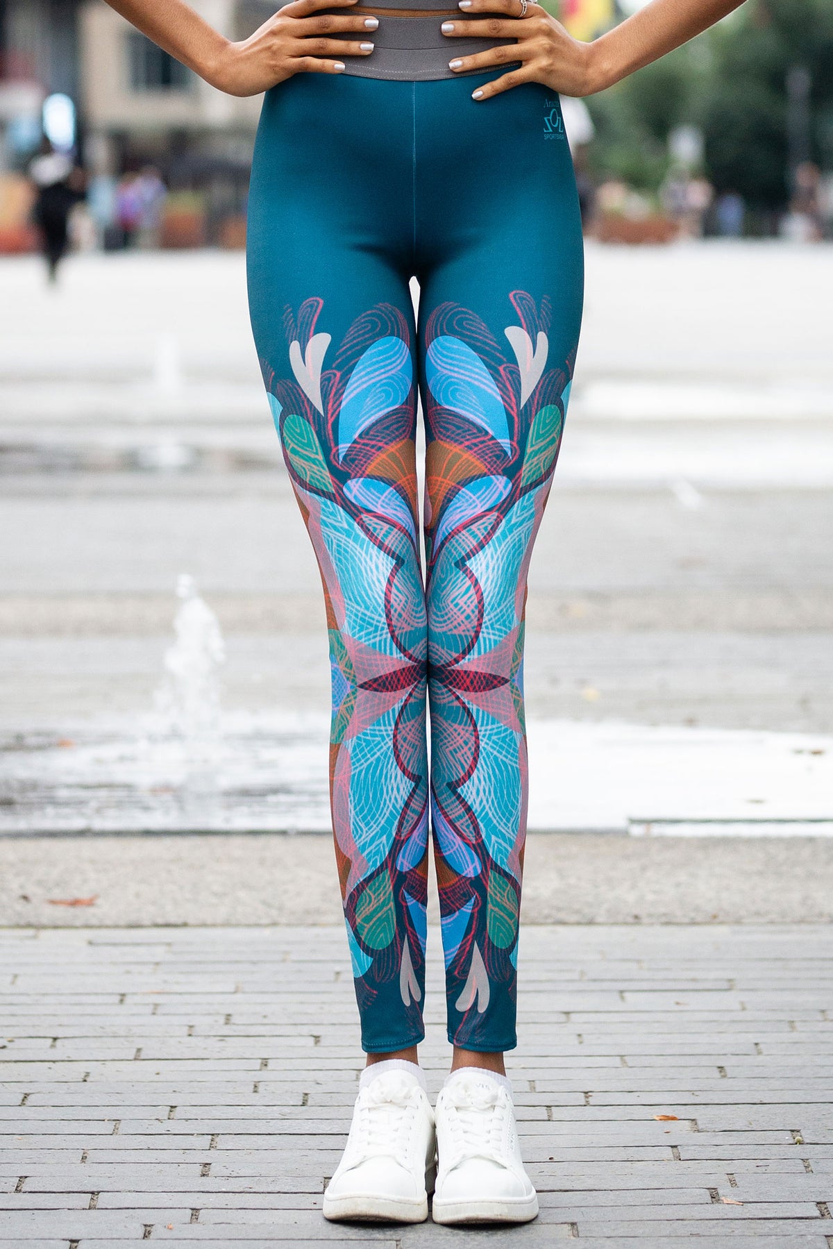 Abstract ornaments leggings