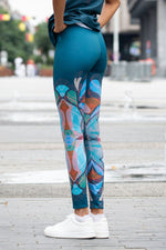 Legging met abstracte ornamenten