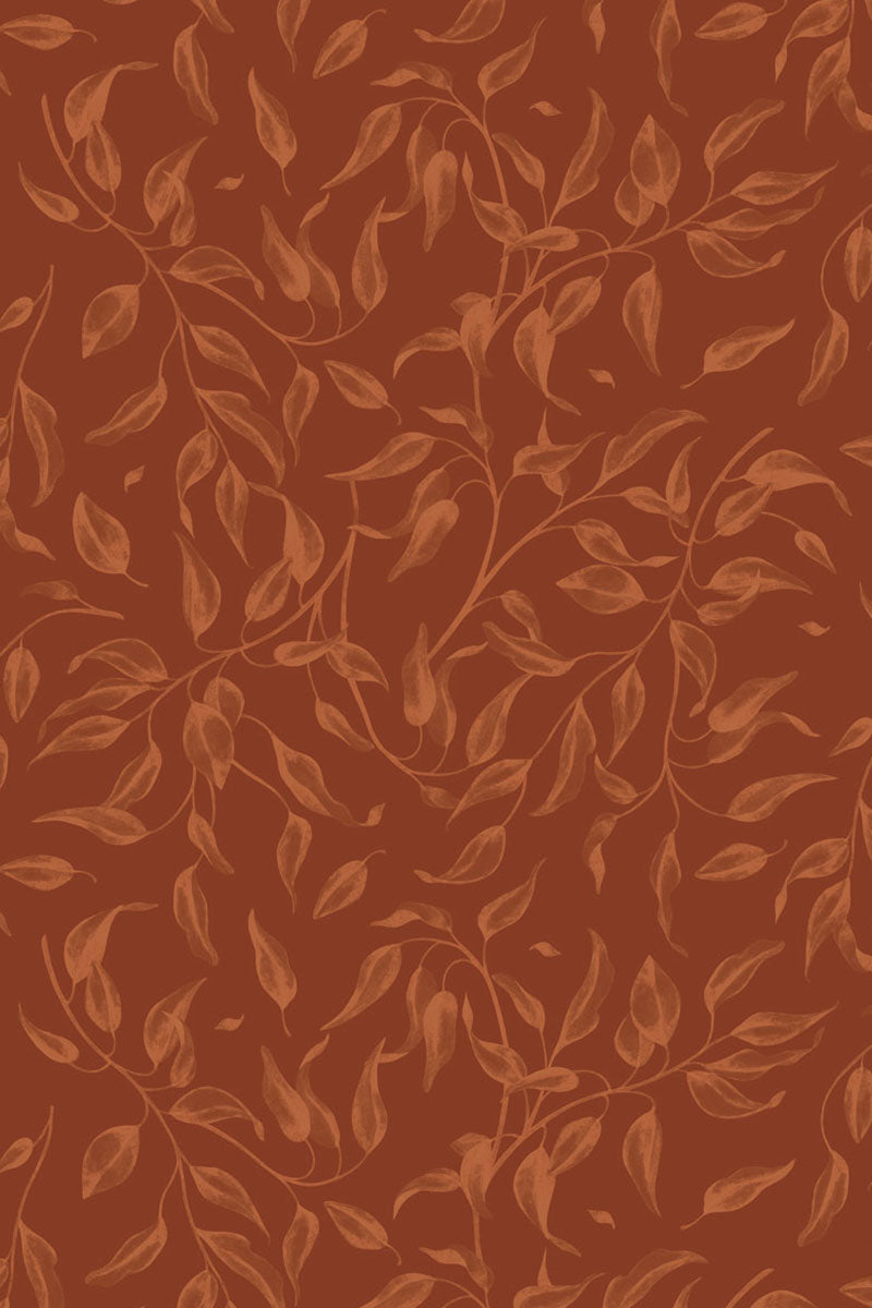 Orange leaf leggings