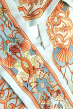 Silk twilly scarf "Seashell"